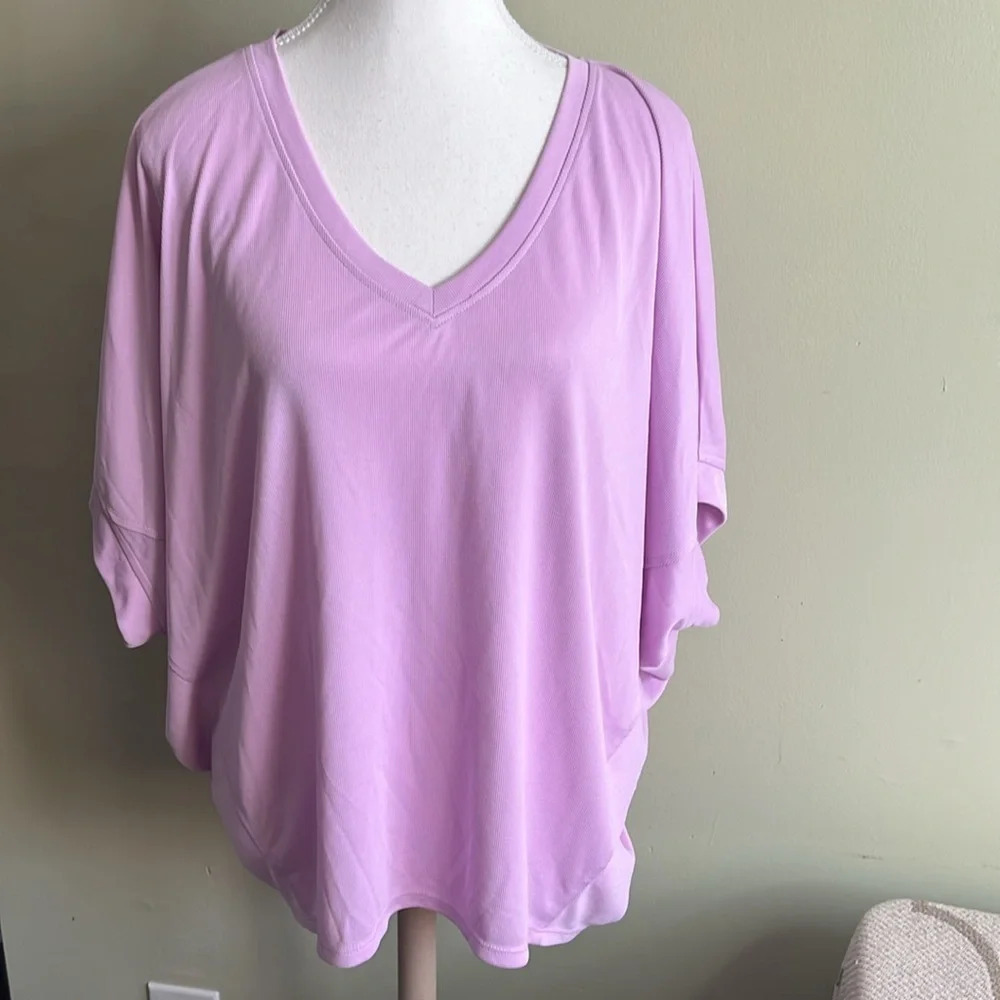 Chico's Light Pink Short Sleeve Tee - Picture 2 of 15